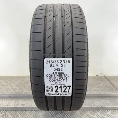 Pneumatico Usato 215 35 ZR18 XL 84Y Continental ContiSport Contact 5 Estivo