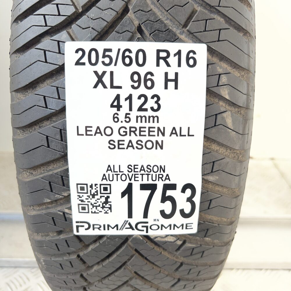 Pneumatico Usato 205 60 R16 XL 96H Leao Green All Season 81% 4 Stagioni | Gomme Usate | PrimaGomme.it Pneumatico usato 205 60 R16 Leao Green All Season - foto 6