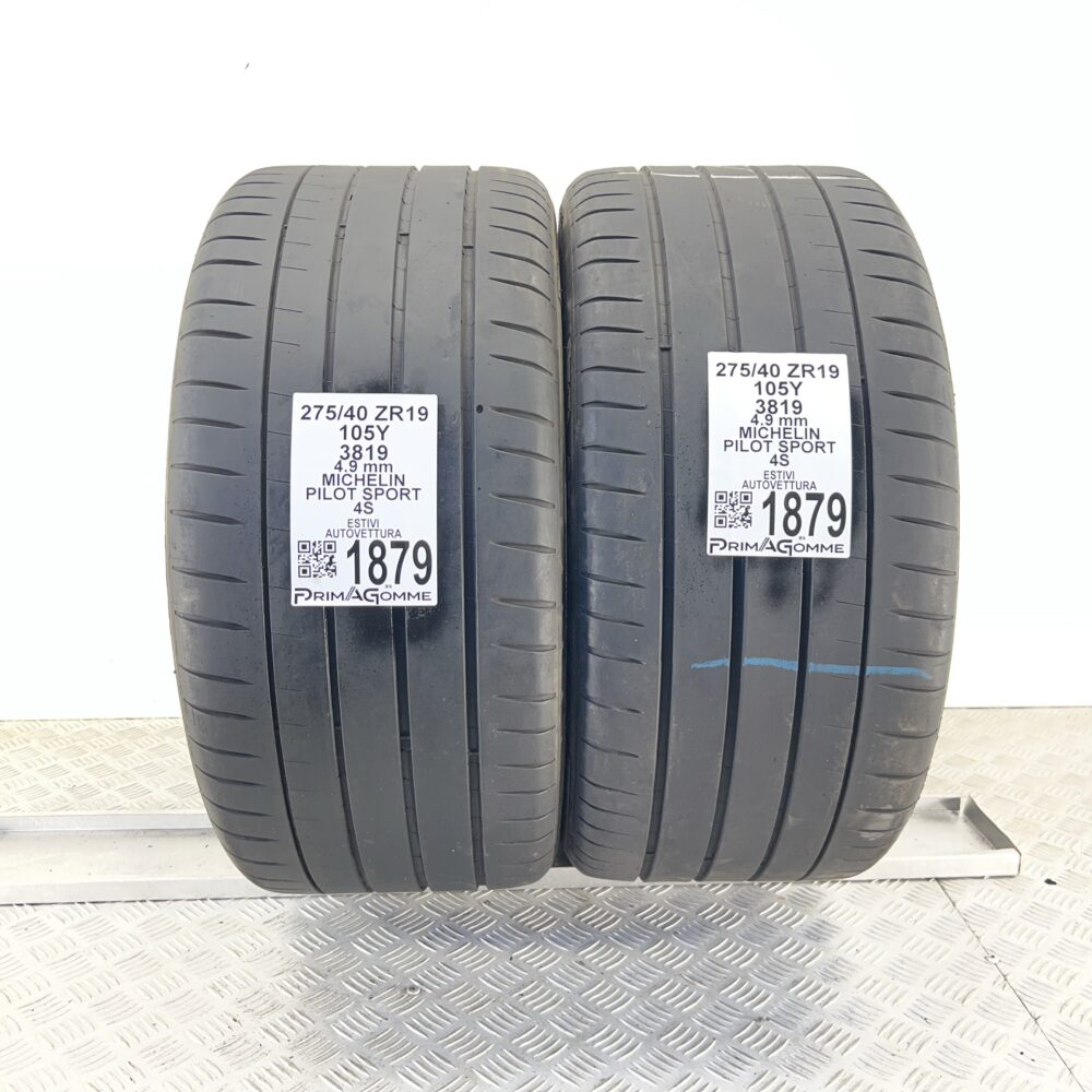Pneumatici Usati 275 40 ZR19 105Y Michelin Pilot Sport 4S Estive | Gomme Usate | PrimaGomme.it Pneumatici usati 275 40 ZR19 Michelin Pilot Sport 4S - foto 6