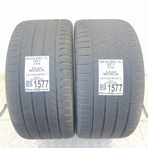 Gomme Usate 295 35 ZR21 XL 107Y Michelin Latitude Sport 3 Estive