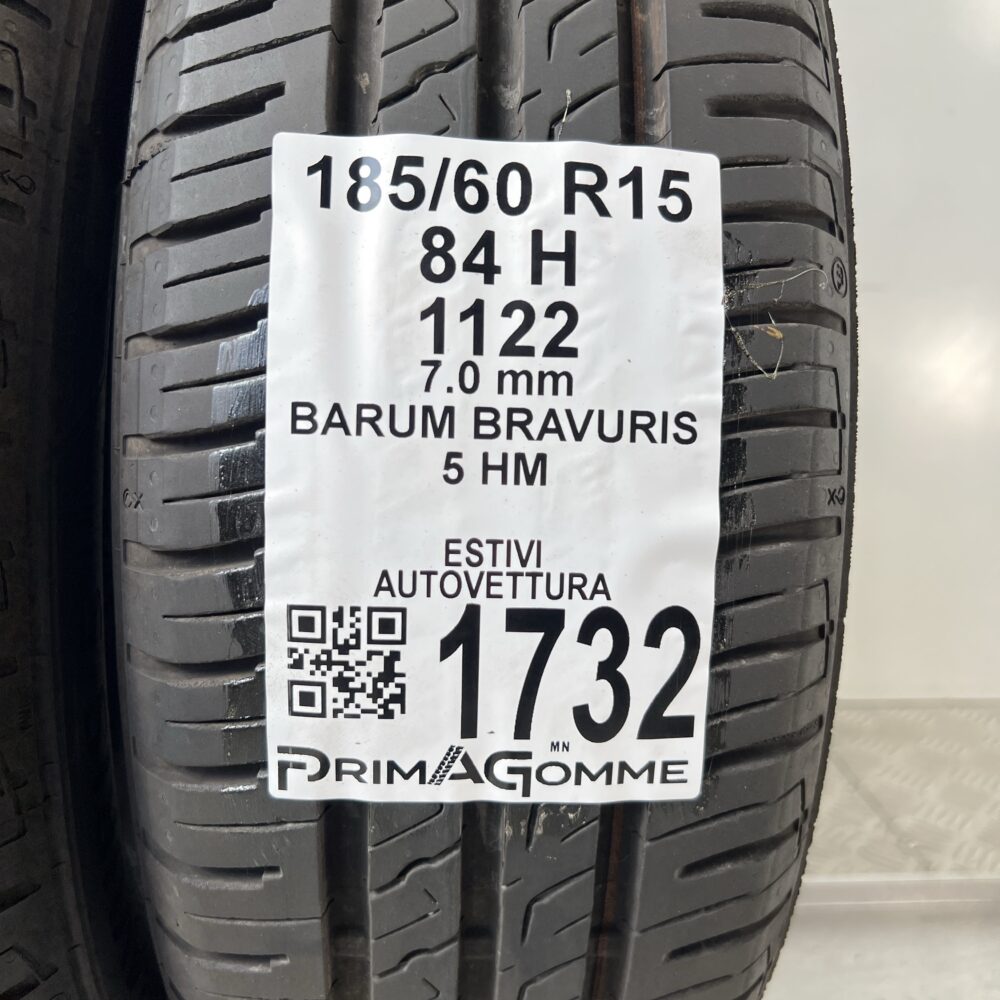 Pneumatici Usati 185 60 R15 84H BARUM Bravuris 5 HM 100% Estive | Gomme Usate | PrimaGomme.it Pneumatici usati 185 60 R15 BARUM Bravuris 5 HM - foto 4