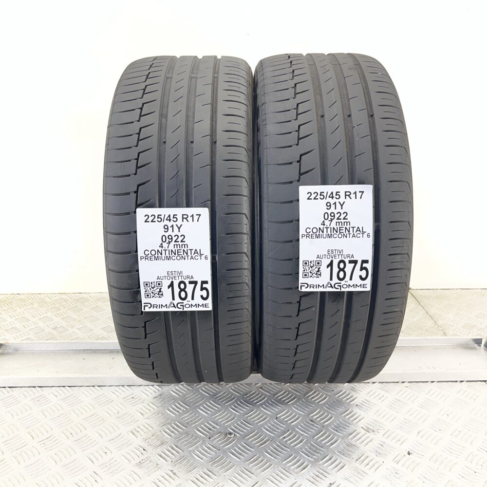 Pneumatici Usati 225 45 R17 91Y CONTINENTAL PremiumContact 6 Estive | Gomme Usate | PrimaGomme.it Pneumatici usati 225 45 R17 CONTINENTAL PremiumContact 6 - foto 7