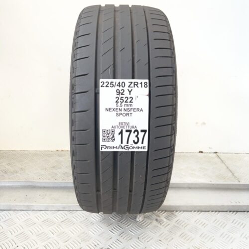 Pneumatico Usato 225 40 ZR18 92Y Nexen NSfera Sport 79% Estivo