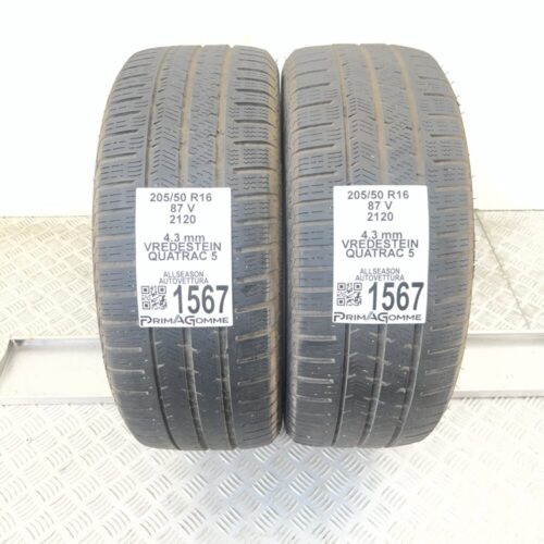 Gomme Usate 205 50 R16 87V Vredestein Quatrac 5 Estive