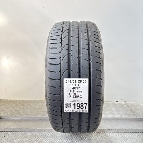 Pneumatico Usato 245 35 ZR20 91Y Pirelli P Zero 83% Estivo