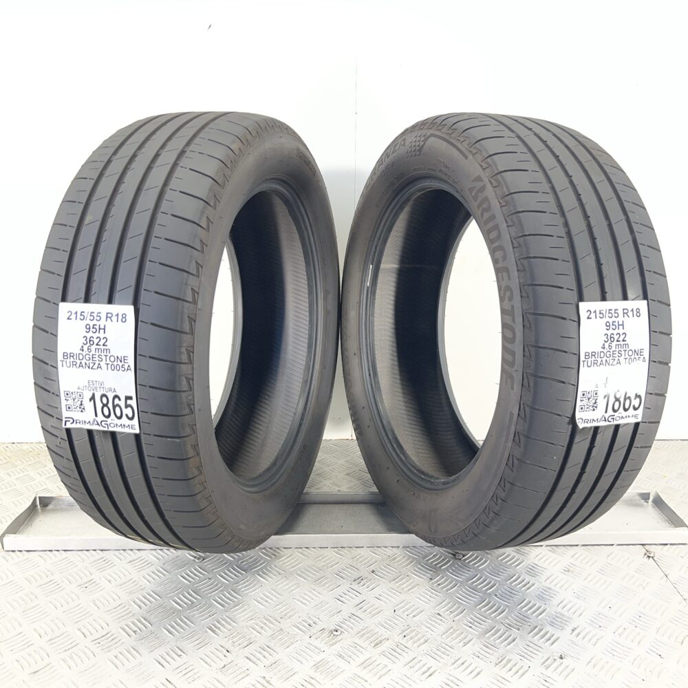 Pneumatici Usati 215 55 R18 95H BRIDGESTONE Turanza T005A Estive | Gomme Usate | PrimaGomme.it Pneumatici usati 215 55 R18 BRIDGESTONE Turanza T005A