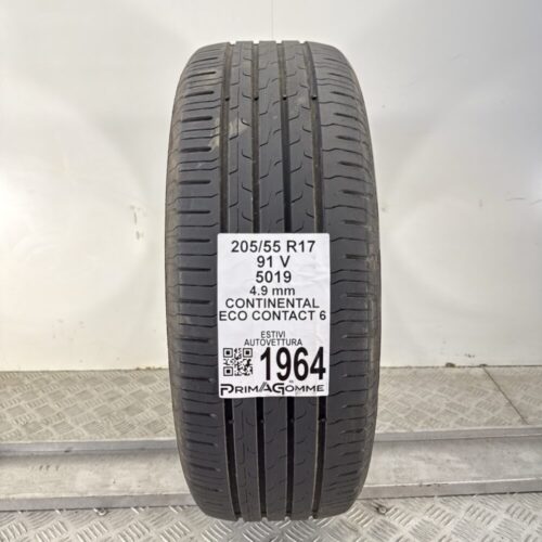 Pneumatico Usato 205 55 R17 91V Continental Eco Contact 6 Estivo