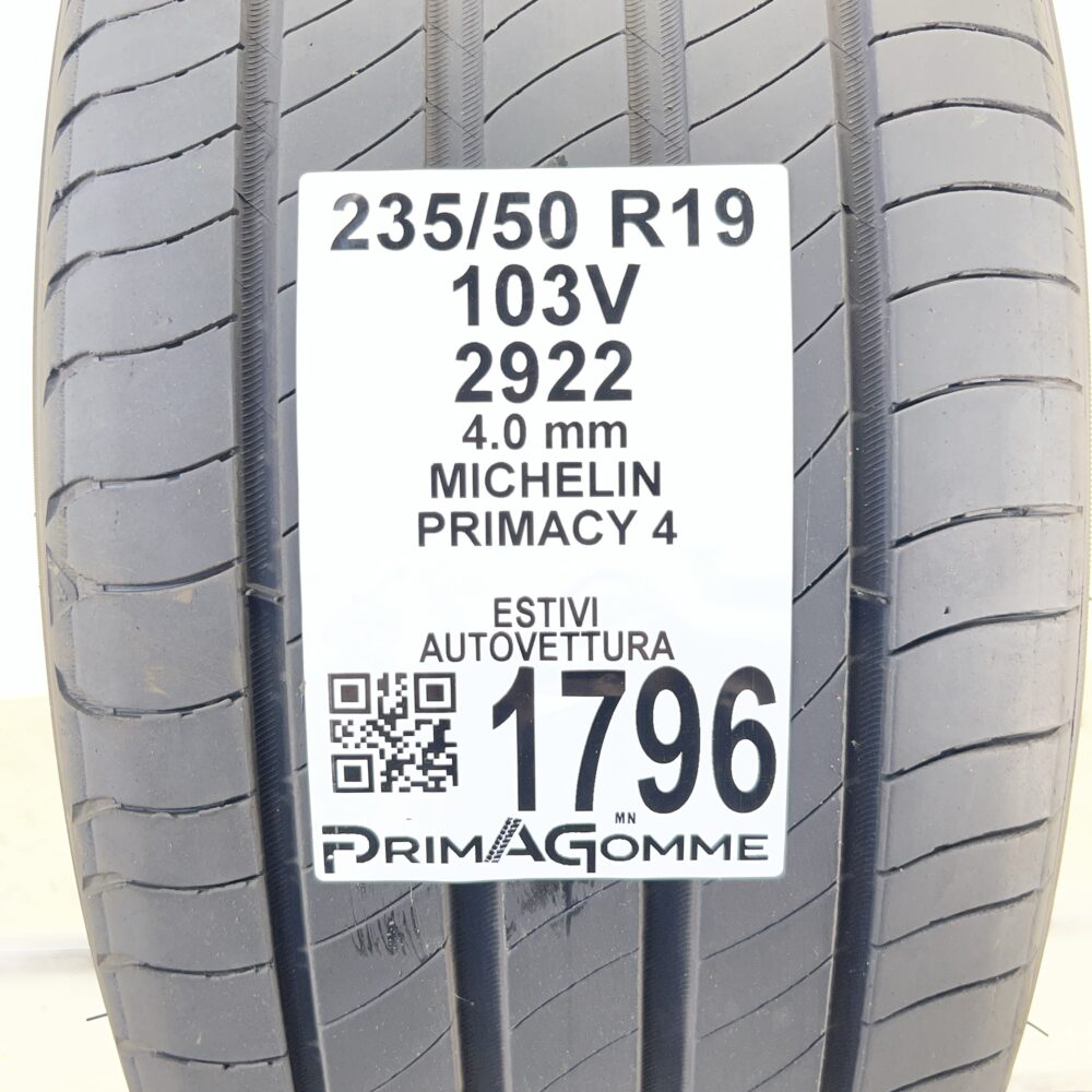 Pneumatico Usato 235 50 R19 103V MICHELIN Primacy 4 Estivo | Gomme Usate | PrimaGomme.it Pneumatico usato 235 50 R19 MICHELIN Primacy 4 - foto 7