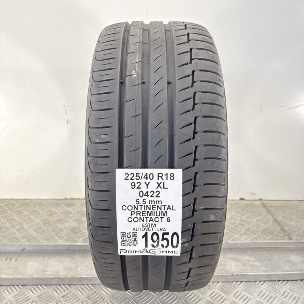 Pneumatico Usato 225 40 R18 XL 92Y Continental Premium Contact 6 79% Estivo | Gomme Usate | PrimaGomme.it Pneumatico usato 225 40 R18 Continental Premium Contact 6 - foto 7