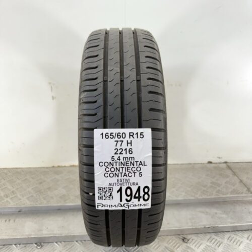 Pneumatico Usato 165 60 R15 77H Continental ContiEcoContact 5 77% Estivo