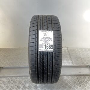 Gomma Usata 245 40 R19 98Y RunFlat Goodyear Excellence 94% Estiva