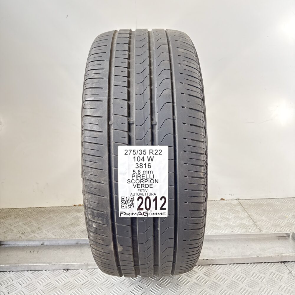 Pneumatico Usato 275 35 R22 104W Pirelli Scorpion Verde 80% Estivo | Gomme Usate | PrimaGomme.it Pneumatico usato 275 35 R22 Pirelli Scorpion Verde - foto 10