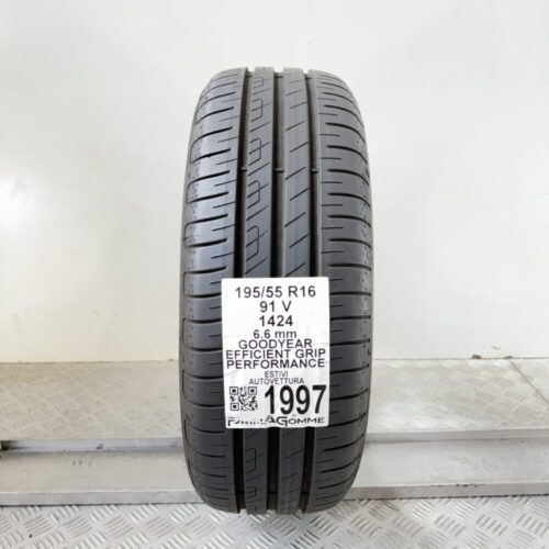 Pneumatico Usato 195 55 R16 91V Goodyear Efficient Grip Performance 94% Estivo