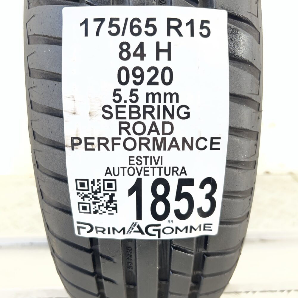 Pneumatico Usato 175 65 R15 84H SEBRING Road Performance 79% Estivo | Gomme Usate | PrimaGomme.it Pneumatico usato 175 65 R15 SEBRING Road Performance - foto 7