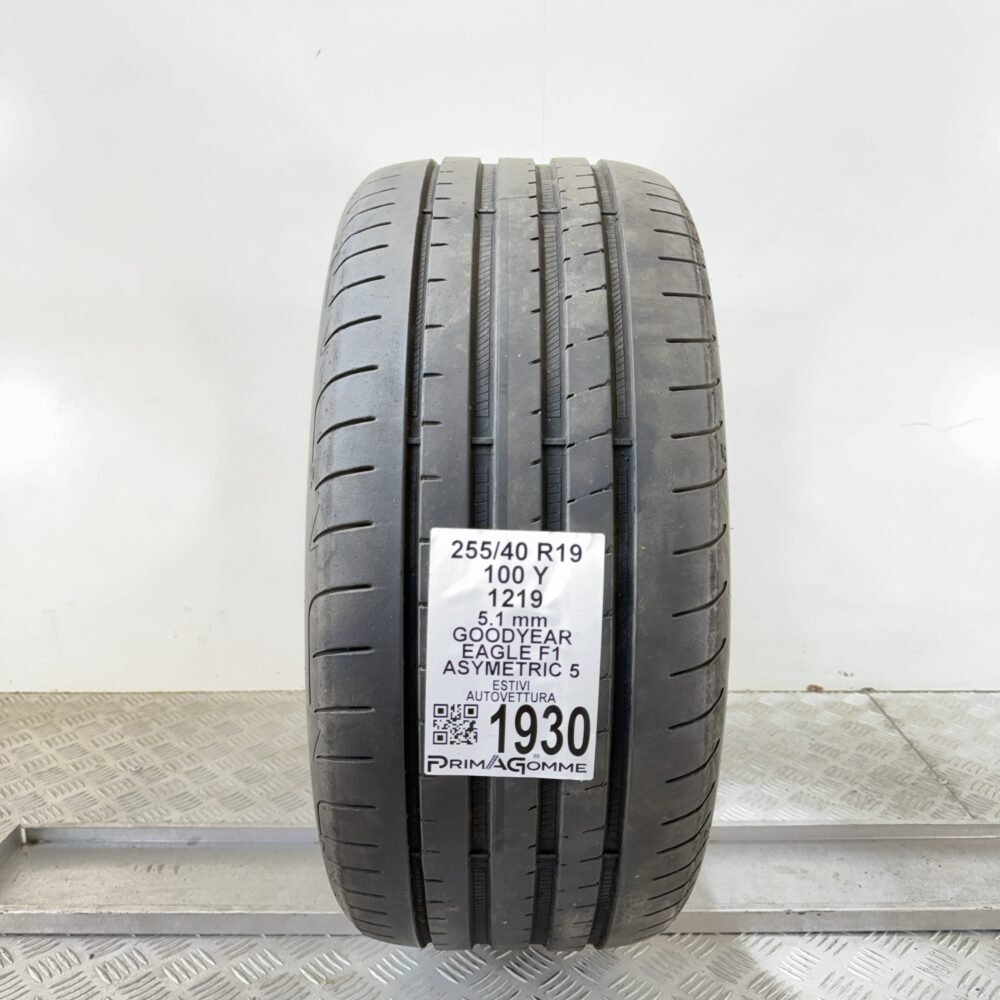 Pneumatico Usato 255 40 R19 100Y Goodyear Eagle F1 Asymetric 5 73% Estivo | Gomme Usate | PrimaGomme.it Pneumatico usato 255 40 R19 Goodyear Eagle F1 Asymetric 5 - foto 7
