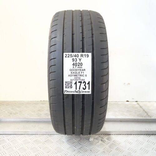 Pneumatico Usato 225 40 R19 93Y Goodyear Eagle F1 Asymetric 5 81% Estivo