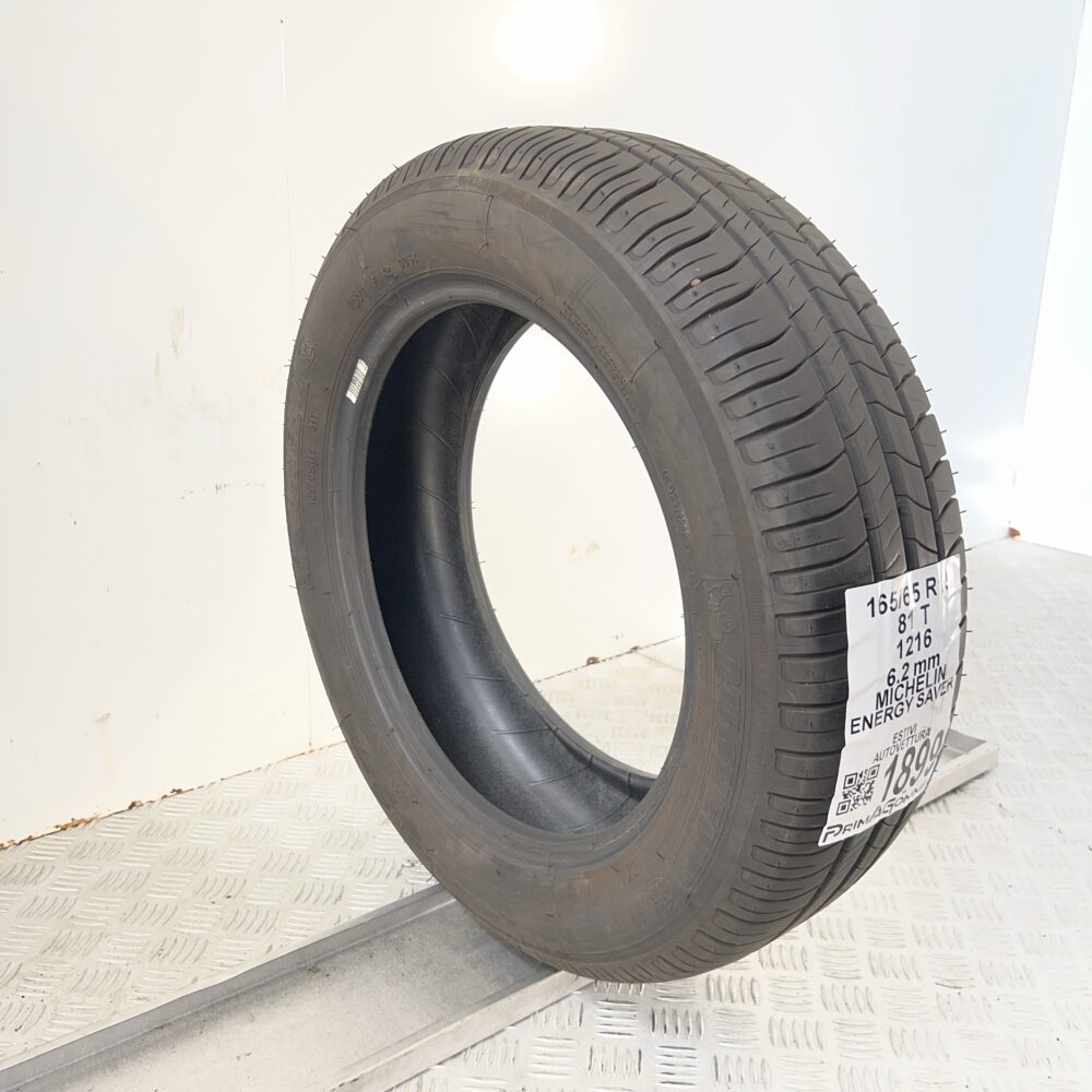 Pneumatico Usato 165 65 R15 81T Michelin Energy Saver 89% Estivo | Gomme Usate | PrimaGomme.it Pneumatico usato 165 65 R15 Michelin Energy Saver