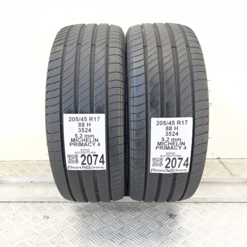 Pneumatici Usati 205 45 R17 88H Michelin Primacy 4 74% Estive