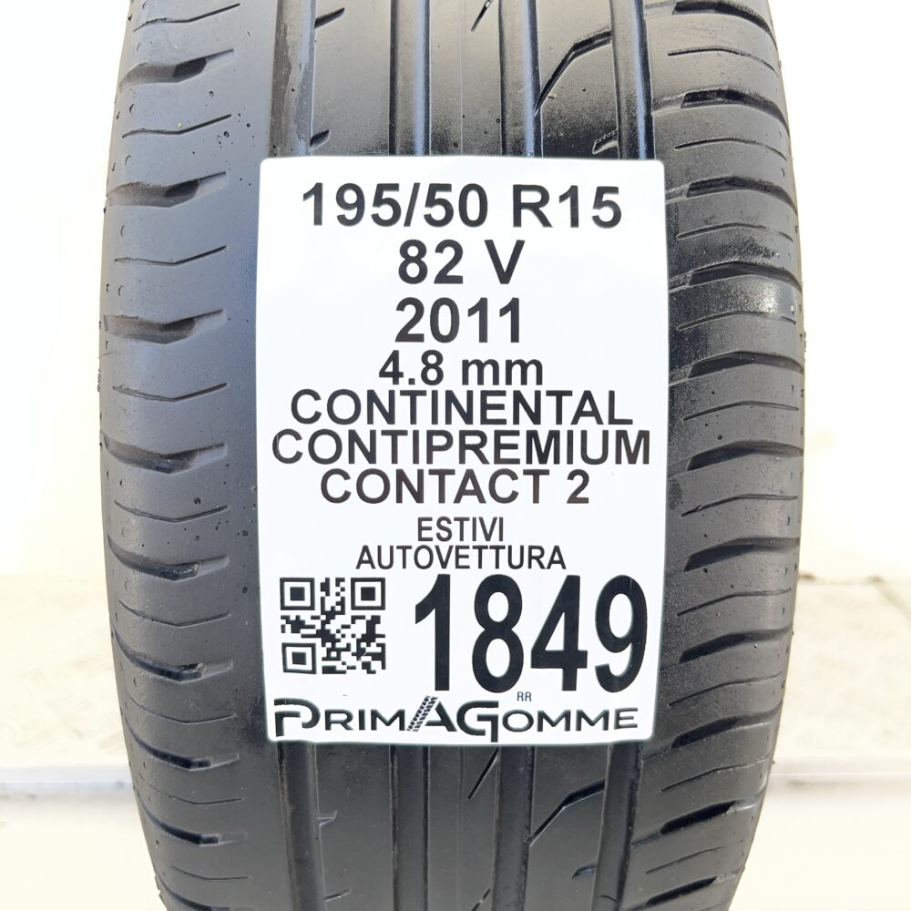 Pneumatico Usato 195 50 R15 82V CONTINENTAL Contipremium Contact 2 Estivo | Gomme Usate | PrimaGomme.it Pneumatico usato 195 50 R15 CONTINENTAL Contipremium Contact 2 - foto 7