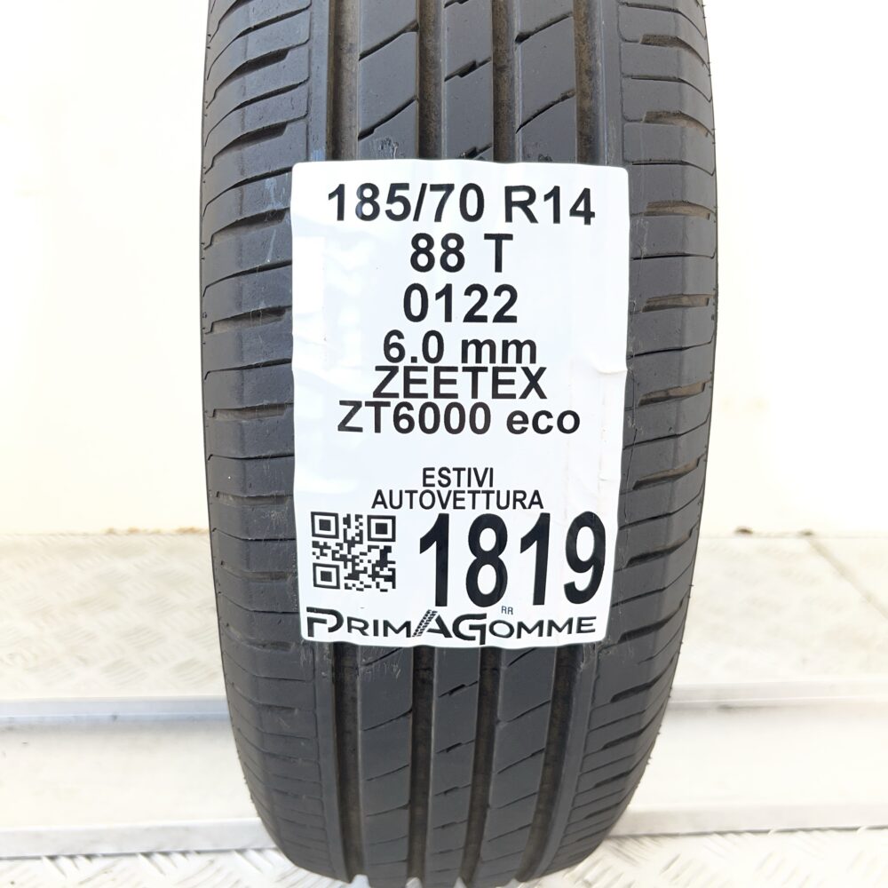 Pneumatico Usato 185 70 R14 88T ZEETEX ZT6000 eco 86% Estivo | Gomme Usate | PrimaGomme.it Pneumatico usato 185 70 R14 ZEETEX ZT6000 eco - foto 7
