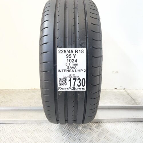 Pneumatico Usato 225 45 R18 95Y Sava Intensa UHP 2 81% Estivo