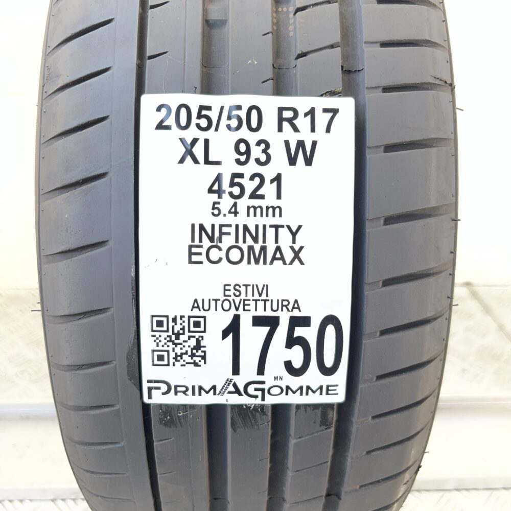 Pneumatico Usato 205 50 R17 XL 93W Infinity Ecomax 77% Estivo | Gomme Usate | PrimaGomme.it Pneumatico usato 205 50 R17 Infinity Ecomax - foto 6
