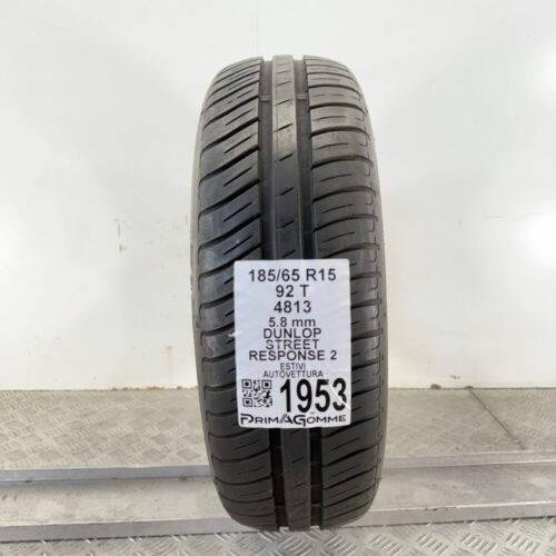 Pneumatico Usato 185 65 R15 92T Dunlop Street Response 2 83% Estivo