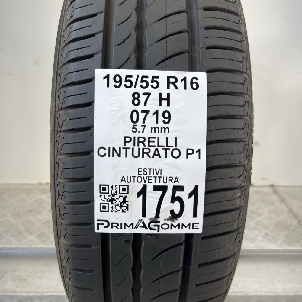 Pneumatico Usato 195 55 R16 87H Pirelli Cinturato P1 81% Estivo | Gomme Usate | PrimaGomme.it Pneumatico usato 195 55 R16 Pirelli Cinturato P1 - foto 6