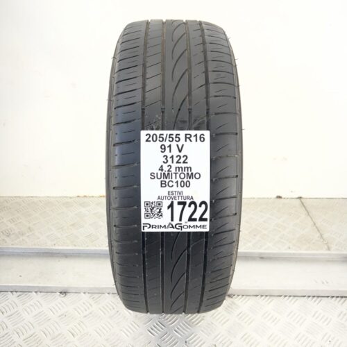 Pneumatico Usato 205 55 R16 91V Sumitomo BC100 Estivo