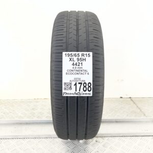 Pneumatico Usato 195 65 R15 XL 95H Continental EcoContact 6 Estivo