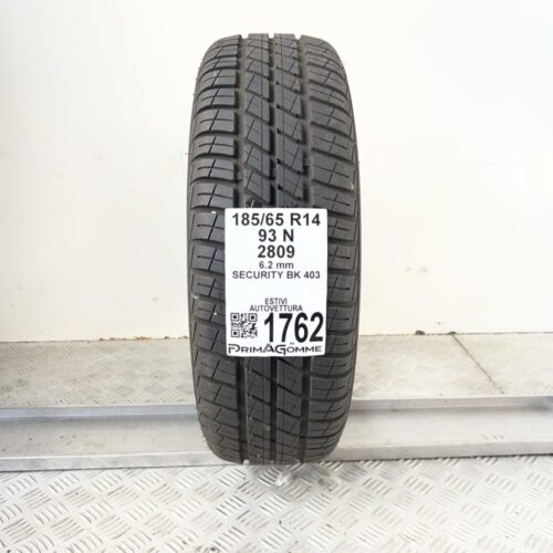 Pneumatico Usato 185 65 R14 93N Security BK 403 89% Estivo