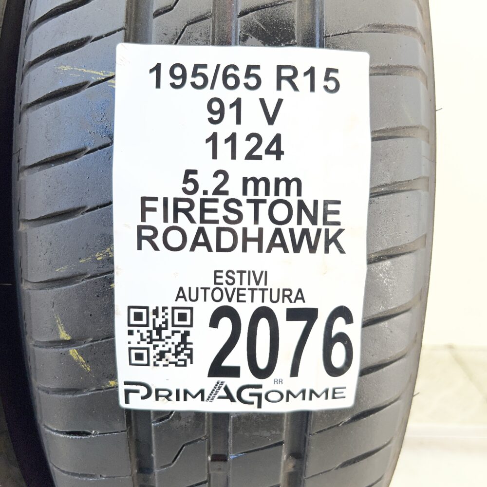 Pneumatici Usati 195 65 R15 91V Firestone Roadhawk 74% Estive | Gomme Usate | PrimaGomme.it Pneumatici usati 195 65 R15 Firestone Roadhawk - foto 8