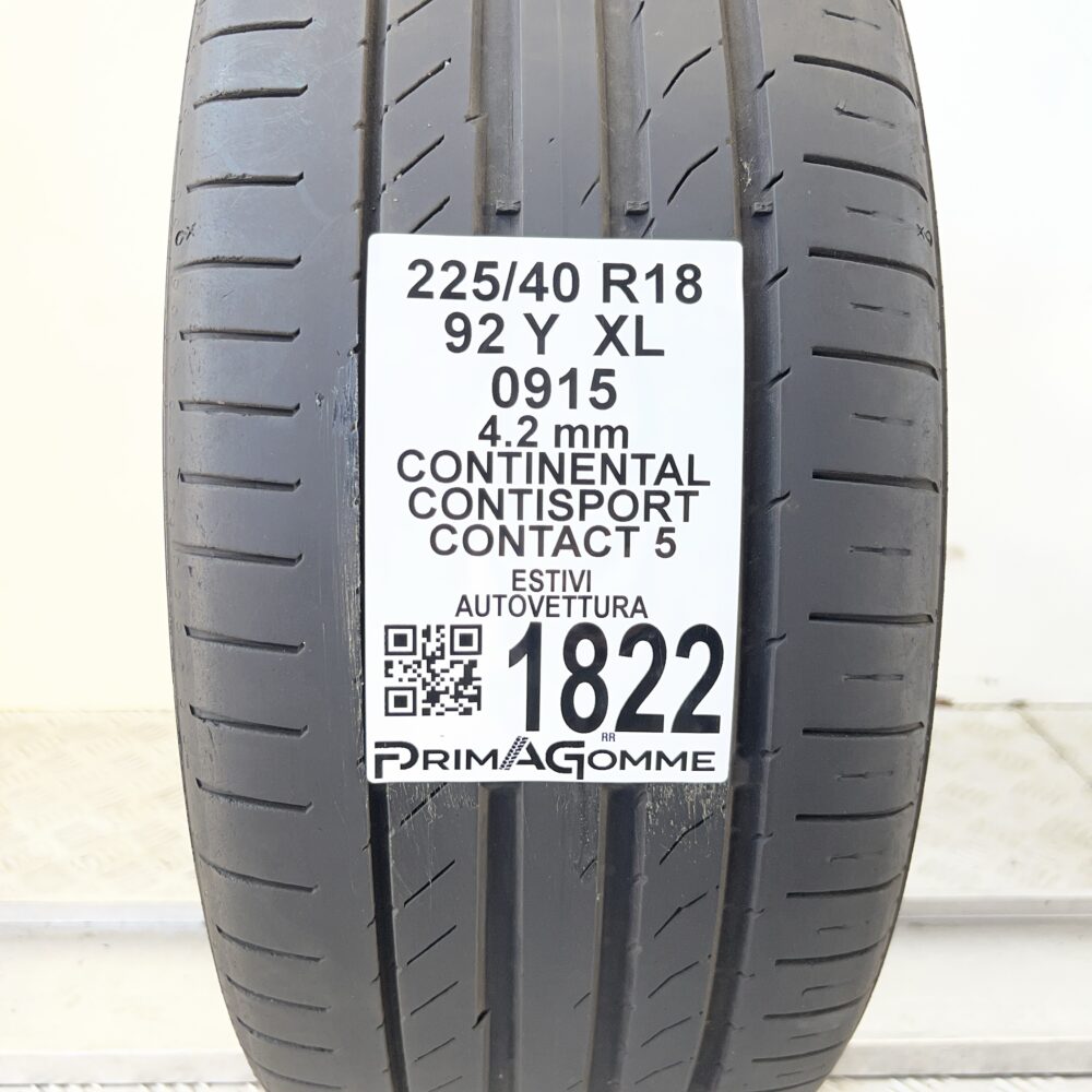 Pneumatico Usato 225 40 R18 XL 92Y CONTINENTAL ContiSportContact 5 Estivo | Gomme Usate | PrimaGomme.it Pneumatico usato 225 40 R18 CONTINENTAL ContiSportContact 5 - foto 7