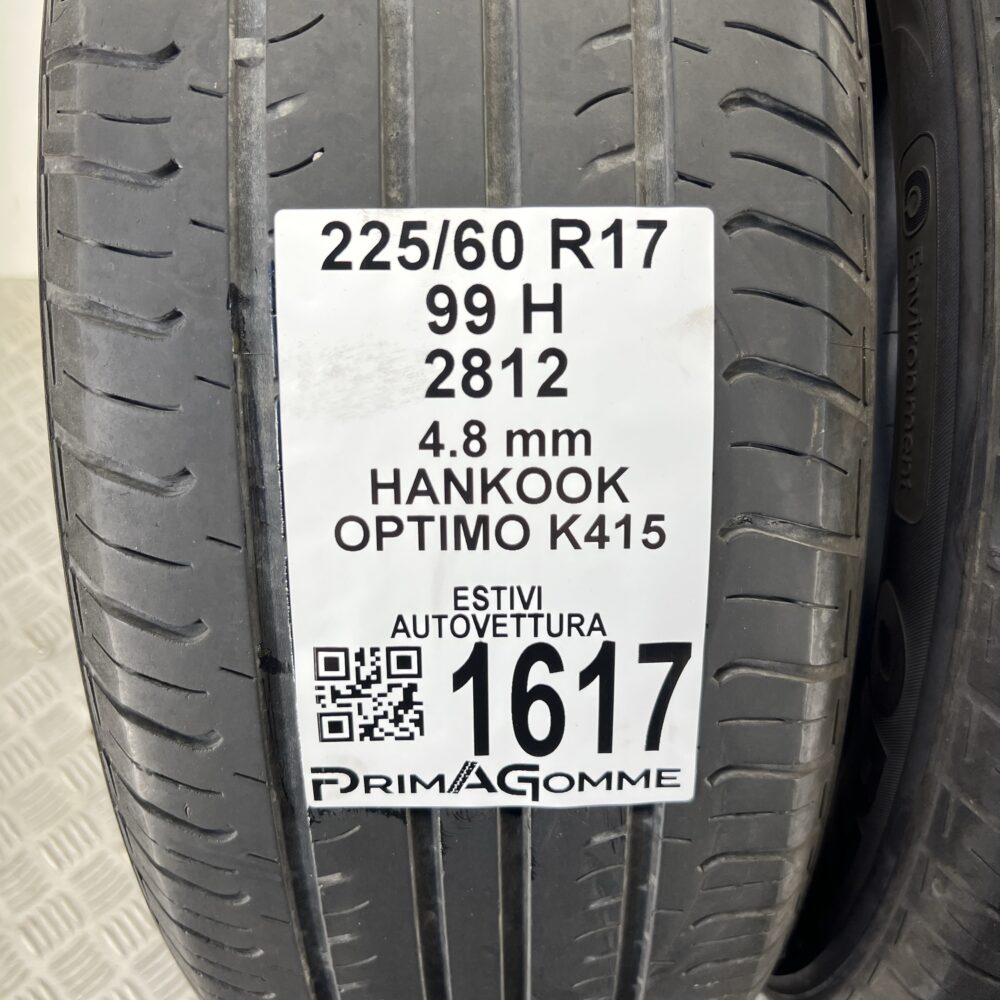Pneumatico Usato 225 60 R17 99H Hankook Optimo K415 Estivo | Gomme Usate | PrimaGomme.it Pneumatico usato 225 60 R17 Hankook Optimo K415 - foto 11