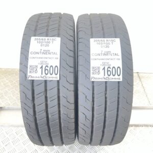 Gomme Usate 205 65 R15C 102/100T Continental ContiVanContact 100 100% Estive