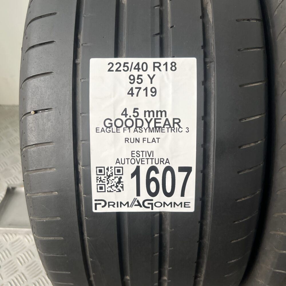 Gomme Usate 225 40 R18 95Y Goodyear Eagle F1 Asymmetric 3 64% Estive | Gomme Usate | PrimaGomme.it Gomme Usate 225 40 R18 95Y Goodyear Eagle F1 Asymmetric 3 64% Estive - immagine 2