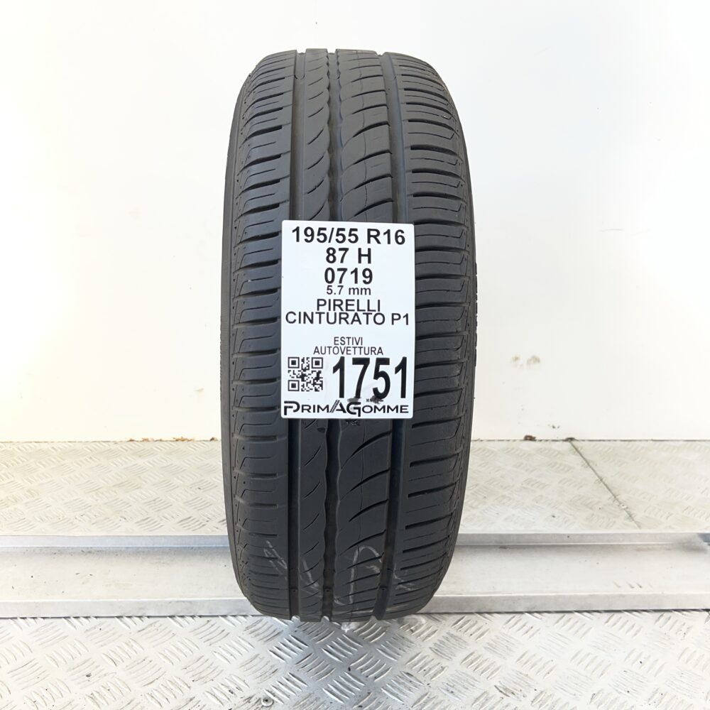 Pneumatico Usato 195 55 R16 87H Pirelli Cinturato P1 81% Estivo | Gomme Usate | PrimaGomme.it Pneumatico usato 195 55 R16 Pirelli Cinturato P1 - foto 7