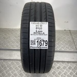 Pneumatico Usato 195 45 ZR17 85W Rotalla Setula S Race RU01 71% Estivo