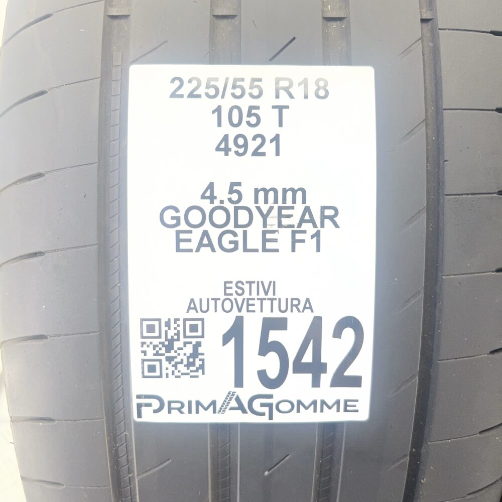 Gomme Usate 225 55 R18 105T Goodyear Eagle F1 Estive | Gomme Usate | PrimaGomme.it Gomme Usate 225 55 R18 105T Goodyear Eagle F1 Estive - immagine 2