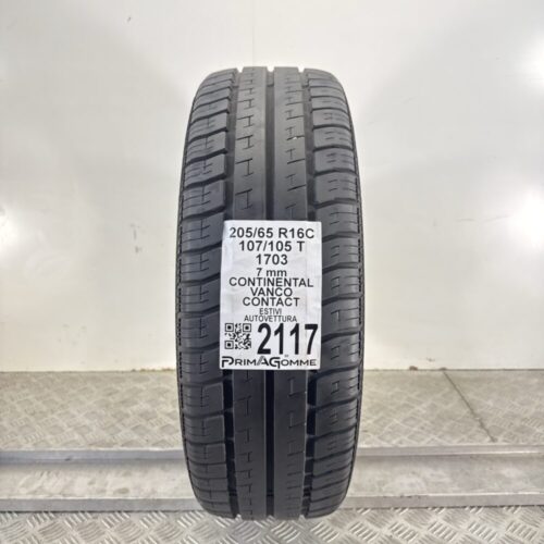 Pneumatico Usato 205 65 R16C 107/105T Continental Vanco Contact 78% Estivo