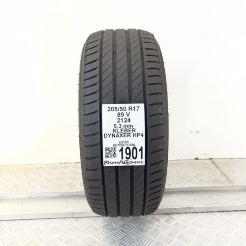 Pneumatico Usato 205 50 R17 89V Kleber Dynaxer HP4 76% Estivo