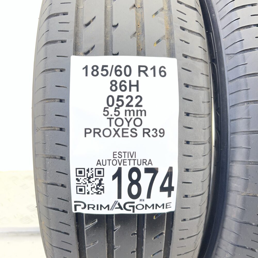 Pneumatici Usati 185 60 R16 86H Toyo Proxes R39 79% Estive | Gomme Usate | PrimaGomme.it Pneumatici usati 185 60 R16 Toyo Proxes R39 - foto 7