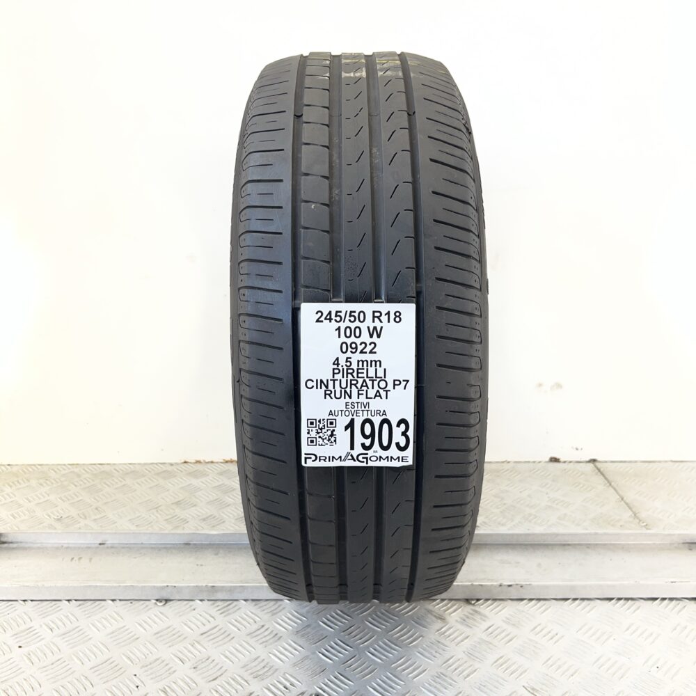Pneumatico Usato 245 50 R18 100W Pirelli Cinturato P7 RunFlat Estivo | Gomme Usate | PrimaGomme.it Pneumatico usato 245 50 R18 Pirelli Cinturato P7 - foto 6