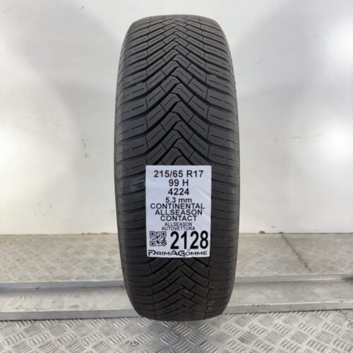 Pneumatico Usato 215 65 R17 99H Continental AllSeason Contact 4 Stagioni