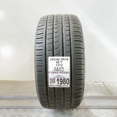 Pneumatico Usato 255 40 ZR18 95Y Pirelli P Zero Rosso 77% Estivo