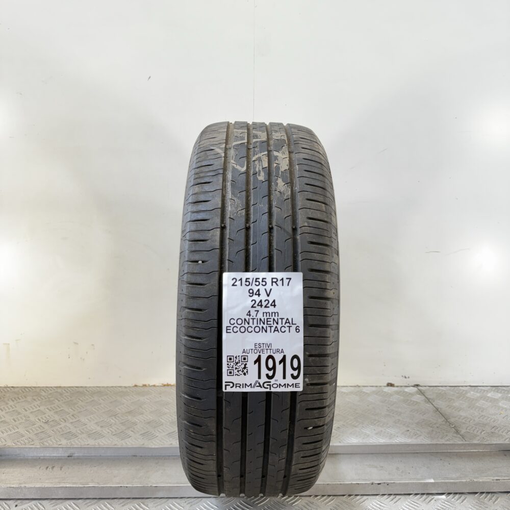 Pneumatico Usato 215 55 R17 94V Continental EcoContact 6 Estivo | Gomme Usate | PrimaGomme.it Pneumatico usato 215 55 R17 Continental EcoContact 6 - foto 7