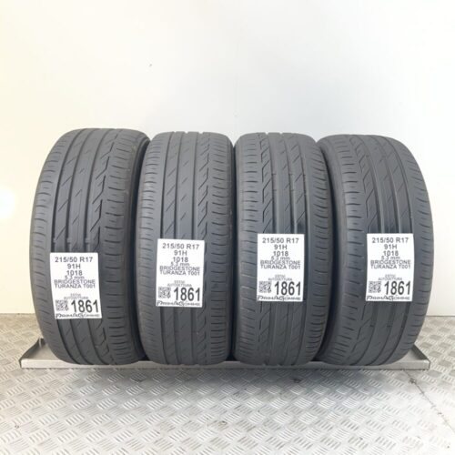 Pneumatici Usati 215 50 R17 91H Bridgestone Turanza T001 76% Estive