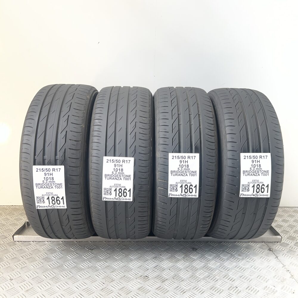 Pneumatici Usati 215 50 R17 91H Bridgestone Turanza T001 76% Estive | Gomme Usate | PrimaGomme.it Pneumatici usati 215 50 R17 Bridgestone Turanza T001 - foto 9