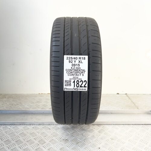 Pneumatico Usato 225 40 R18 XL 92Y CONTINENTAL ContiSportContact 5 Estivo