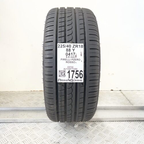 Pneumatico Usato 225 40 ZR18 88Y Pirelli Pzero Rosso 97% Estivo